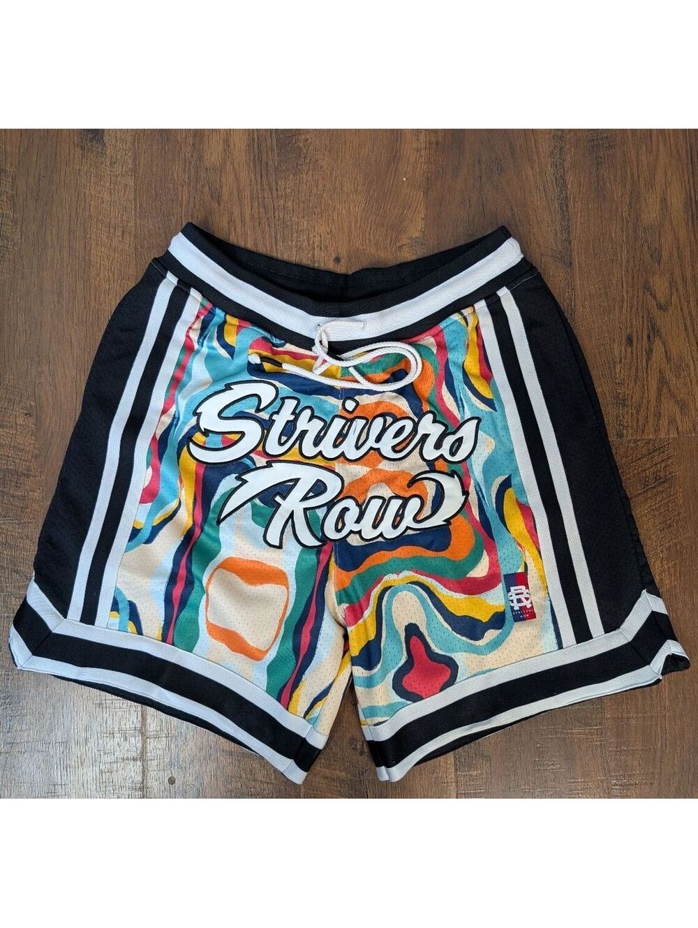 Streetwear Dopamine Dressing Strivers Row Liquid Hoop Shorts M Psychedelic